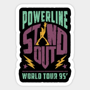 Powerline Stand Out World Tour 95 Sticker